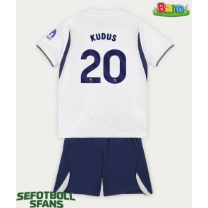 Tottenham Hotspur Mohammed Kudus #20 Hemmaställ Barn 2026-27 Kortärmad (+ Korta byxor)